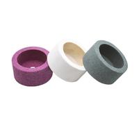 Muela abrasiva de banco de cerámica, disco abrasivo en forma de cuenco de corindón for eliminación de Material duradero, 1 ud.(Green,75x40x20x60mm)