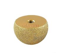 Muela abrasiva de diamante de cabeza de hongo para amoladora angular, disco abrasivo de diamante soldado de 10 mm para piedra para pulido de bordes, recorte de vidrio y forma de aleación dura, acabado
