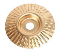 Muela Amoladora 100mm, Disco de Carburo de Tungsteno para Madera, Disco Abrasivo para Amoladora Angular, Herramienta para Lijar, Tallar, Moldear y Pulir, Orificio Interior 16mm(Bevel Type)
