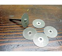 muela de diamante, Mini Juego De Discos Rueda Corte, Hojas Sierra Circulares, Disco Muelas Abrasivas Con Mandril(Without Holes 5 Pcs,22 mm)