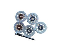 muela de diamante, Mini Juego De Discos Rueda Corte, Hojas Sierra Circulares, Disco Muelas Abrasivas Con Mandril(With Holes 10 Pcs,30 mm)