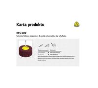Muela de varilla de fibra - KLINGSPOR - 60x30x6 mm - Muy fina - Vmax 32 m/s - 10200 U/min - Lijado uniforme