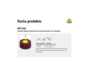 Muela de varilla de fibra - KLINGSPOR - 60x30x6 mm - Muy fina - Vmax 32 m/s - 10200 U/min - Lijado uniforme