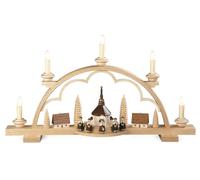 Müller-Kleinkunst del Erzgebirge® desde 1899. Arcón decorativo, escenas navideñas, pequeño pueblo