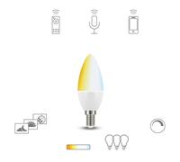 Müller Licht tint white bombilla vela LED E14 5,8W EC:EPREL:900027