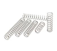Muelles Metálicos 10 Uds. Resorte de compresión de acero inoxidable 304 de diámetro de alambre de 1,2mm, resorte pequeño de presión de 10-50mm de longitud comprimido de 8-20mm de diámetro exterior Mue
