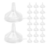 MUELODSIC Embudo Pequeño de Plástico Reutilizable para Botellas de Laboratorio y Cocina, Paquete de 60 Unidades, Fácil de Limpiar y Adecuado para Uso Diario