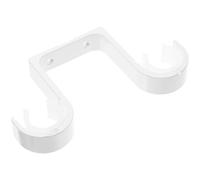 MUELODSIC Soporte Doble para Barra de Cortinas de Techo en Aleación de Aluminio Blanco Acabado Liso y Estructura Resistente para Decoración Interior del Hogar