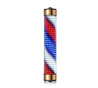 Muestra al aire libre del montaje en pared del soporte de la luz del poste del barbero del led giratorio con control remoto IP65 Impermeable Salón Tienda Decoración brillante Pantalla eficiente energé