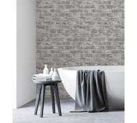 Muestra DIN A4 de Papel pintado vinílico lavable efecto muro de ladrillos gris con textura en relieve - Harris Street 127123 de GAULAN Gray Sample DIN A4
