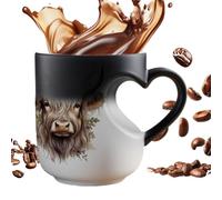 Mug de Café de Cerámica que Cambia de Color 400ml Vaso Cerámico con Asa de