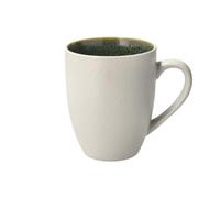 Mug GASTRO 300 ml, blanco / verde, gres, Bitz