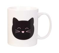 MUG GATO CAMBIO COLOR C/CALOR | Cerámica porcelana, taza termorreactiva gato, 30 ambia de color con el calor, diseño lúdico