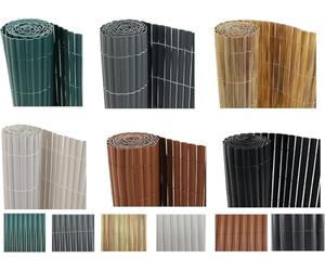 Mugar - Cañizo PVC Simple Cara 1000gr/m² | Valla ocultación Media Cara| Resistente a Rayos UV | Valla Privacidad Pantalla | Valla Decoración Exterior | Elija Color Y Medida (1,5x3m, Blanco)