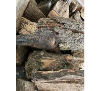 Mugar- Leña de Encina Seca Lista para Encender Chimeneas y Barbacoas- Producto de Poda Controlada - Varios Tamaños de Caja (35 kg)
