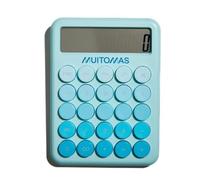 Muitomas, calculadora portátil con Pantalla Grande de 12 dígitos, Funciona con batería AAA, Color Azul petróleo