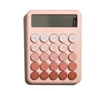 Muitomas, calculadora portátil con Pantalla Grande de 12 dígitos, Funciona con batería AAA, Color Peach Fuzz