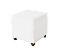 Muiuou Funda de Terciopelo Elástica para Pouf Cuadrado, Cubierta Lavable con Base Antideslizante y Borde Elástico, Protector para Reposapiés y Taburetes Ottomán (Estilo 11,Mediano)