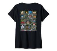 Mujer Alfombra de Juego en la Espalda de papá Toy City Cars Kids Camiseta Cuello V