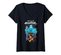 Mujer Avatar The Last Airbender Poster Camiseta Cuello V