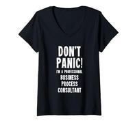 Mujer Consultor de Procesos de Negocio Camiseta Cuello V
