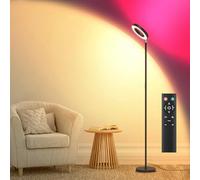 mukuxin Lámpara de pie LED, 42W RGBCW Super Brillante Lámparas de pie modernas de doble cara con mando a distancia, lámpara de pie regulable con 10 modos de cambio de color para dormitorio salón