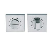 Muletilla y desbloqueo cuadradas en níquel satinado, cierre de condena para puertas de madera interior 981hp es de 50mm y 983hp de 35mm de diámetro de roseta, cuadradillo de 6mm (50MM)