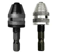 MULOUTSPO HexDrill Chuck Destornillador Sin Llave Adaptador de Controlador de Abrazadera de Motor EléCtrico Accesorio de Portabrocas Hex 0.5-3.6Mm