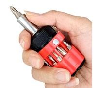Multi-bit Screwdriver - 12-in-1 Set, Precision Disassembly Tool, Quick-Load | Compact 12-in-1 Screwdriver Set With Magnetic Bit Holder And Reversible Shaft Extension, Ergonomic Anti-Slip Handle Grip For