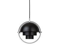 Multi-Lite Lámpara Colgante Cromo Y Negro Pequeña