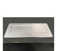 Multiconector para escritorio atom 26 lite, 225x111mm, 2 enchufes tipo schuko, 1 usb tipo a, 1usb tipo c, zamak-acero-plástico, gris metalizado