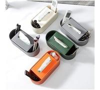 Multifunctional Stylish Remote Control Organiser Living Room Storage Tissues Dispenser(Gray1)