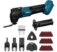 Multiherramienta Oscilante Inalámbrica para Makita 18V Batería | Herramienta Multifunción con 6 Velocidades Ajustables, Multitool Sierra Oscilante para Quitar, Raspar, Cortar (Sin Batería)