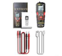 Multímetro de rango automático M129 500V AC/DC, carga USB NCV Live Wire Tester Data Hold, Reparación de circuito ABS rojo doméstico (amarillo)