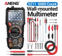 Multímetro Digital ANENG SZ11 de 6000 Lecturas, Probador de Montaje en Pared, Voltaje CA/CC, Corriente, Inducción NCV, Temperatura, Reparación Eléctrica SZ11 Pro 1