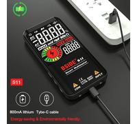Multímetro Digital BSIDE, voltímetro inteligente 9999 EMF, condensador de voltaje CC CA, diodo de ohmios, probador multifunción en vivo, carga USB A10-Lithium Battery