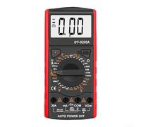 Multímetro digital DT-9205A, medidor de pantalla digital de protección antiquemaduras, herramienta de prueba de resistencia de corriente de voltaje para electricistas