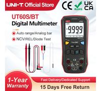 Multímetro Digital inteligente UNI-T UT60S UT60BT 1000V AC DC voltímetro amperímetro valores eficaces verdaderos medidor de frecuencia condensador probador de temperatura UT60BT