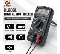 Multímetro Digital JCD XL830L, amperímetro CA/CC, voltímetro, probador de voltaje de ohmios, multímetro portátil multifuncional con conteo 1999 XL830L