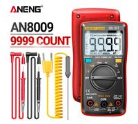Multímetro Digital Mini ANENG AN8008/AN8009, Rm 409b, Doble Fusible, Auto-rango, Medidor Eléctrico True-RMS, Prueba de Transistores y Condensadores AN8008 Red