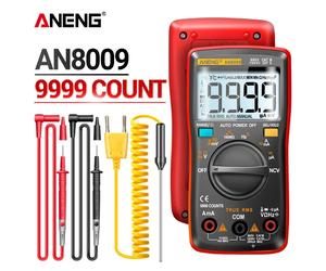 Multímetro Digital Mini ANENG AN8008/AN8009, Rm 409b, Doble Fusible, Auto-rango, Medidor Eléctrico True-RMS, Prueba de Transistores y Condensadores AN8008 Pro orange