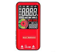 Multímetro digital, pantalla inteligente a color S11, rango automático de carga para pruebas eléctricas y diagnósticos (rojo)