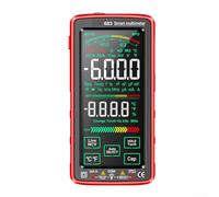 Multímetro digital para aneng 683, pantalla completa recargable de alta precisión rango automático antiquemaduras autorizado (negro)