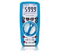 Multímetro digital PeakTech P 3443 – Grado de protección IP67, 6000 conteos, True RMS, botones LED, categoría CAT III 1000V – Instrumento de medición profesional para tensión y corriente
