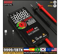 Multímetro Digital Profesional BSIDE, multímetro inteligente 9999 EMF, condensador de voltaje CC CA, diodo de ohmios, probador eléctrico vivo, carga USB S10-1.5V AAA Battery