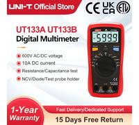 Multímetro Digital profesional UNI-T UT133A UT133B, probador de voltaje CA CC, voltímetro, amperímetro, medidor de capacitancia de frecuencia UT133B