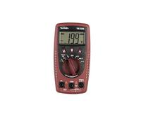 Multímetro digital Testboy 2200 con detector de rotura de cable y medición de corriente de ionización (linterna LED blanca de alto rendimiento, rango automático, retención de datos), rojo/negro