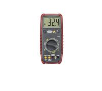 Testboy Multímetro digital 313 – rango automático, LCD retroiluminado, CAT III 600V – rojo/negro