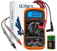 Multímetro digital TRMS Unyqoos® 6000 – 1000V AC/DC, 10A, rango de medición manual/automático, voltaje, corriente, resistencia y prueba de diodos, pantalla LCD retroiluminada, incluye cables de medici
