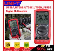 Multímetro Digital UNI-T UT58A UT58B UT58C UT58D UT58E, probador de temperatura de frecuencia de capacitancia de resistencia de voltaje de corriente UT58C